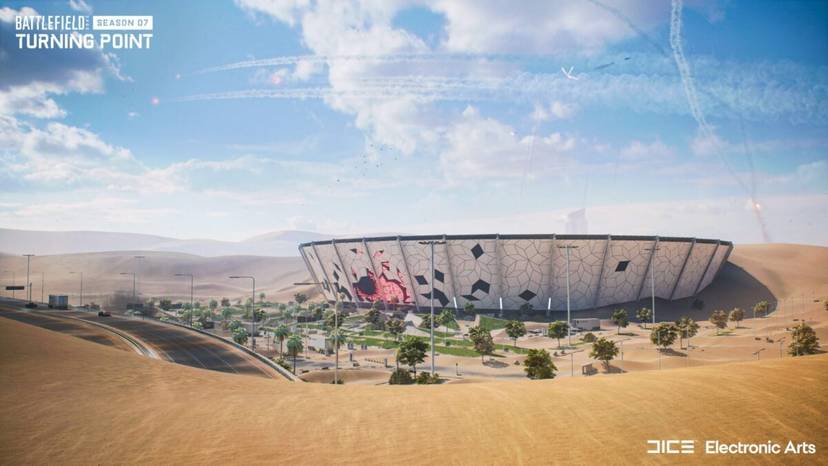 W Battlefield 2042 odkopano stadion po burzy piaskowej i zakopano go ponownie