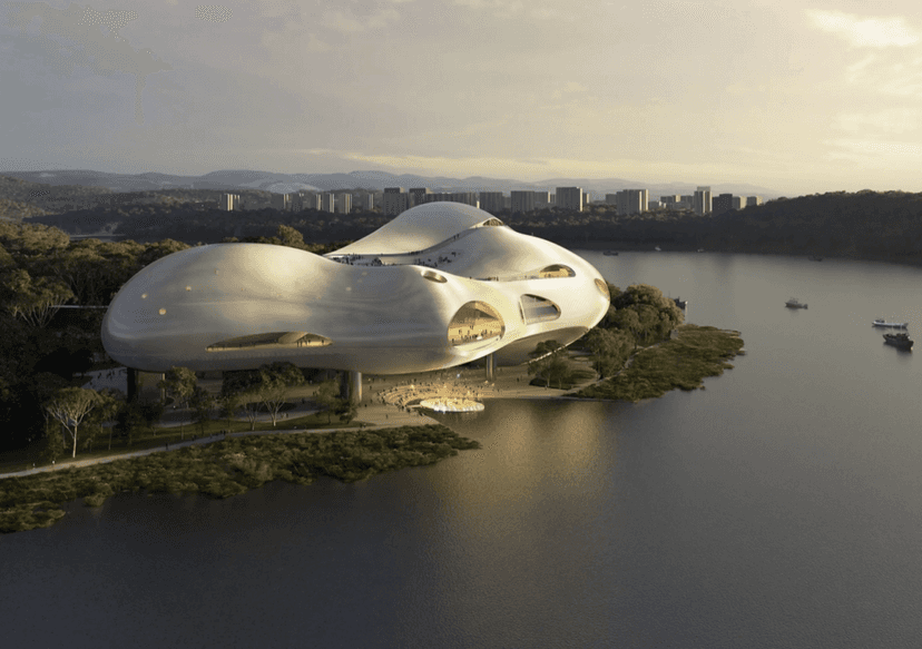 To nie statek kosmiczny, a teatr. Projekt, który zwala z nóg