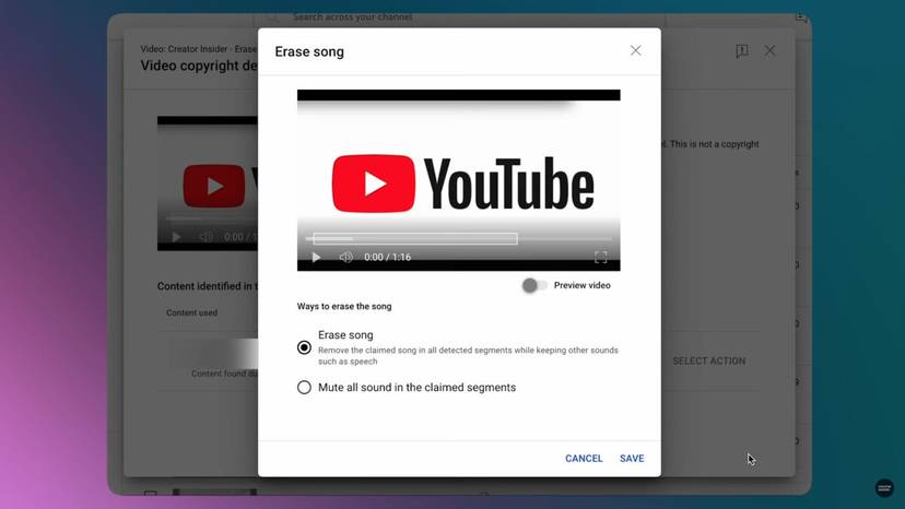 YouTube aktualizuje swoje narzędzie do usuwania chronionych utworów. Ma to ułatwić życie twórcom treści