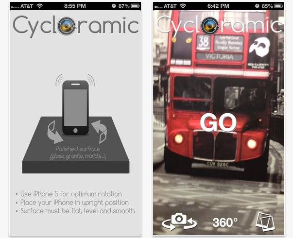 Cycloramic – iPhone 5 plus kreatywne podejście