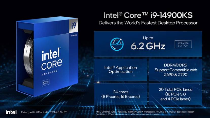 Intel zaprezentował najpotężniejszy procesor. Co wiemy o Core i9-14900KS?
