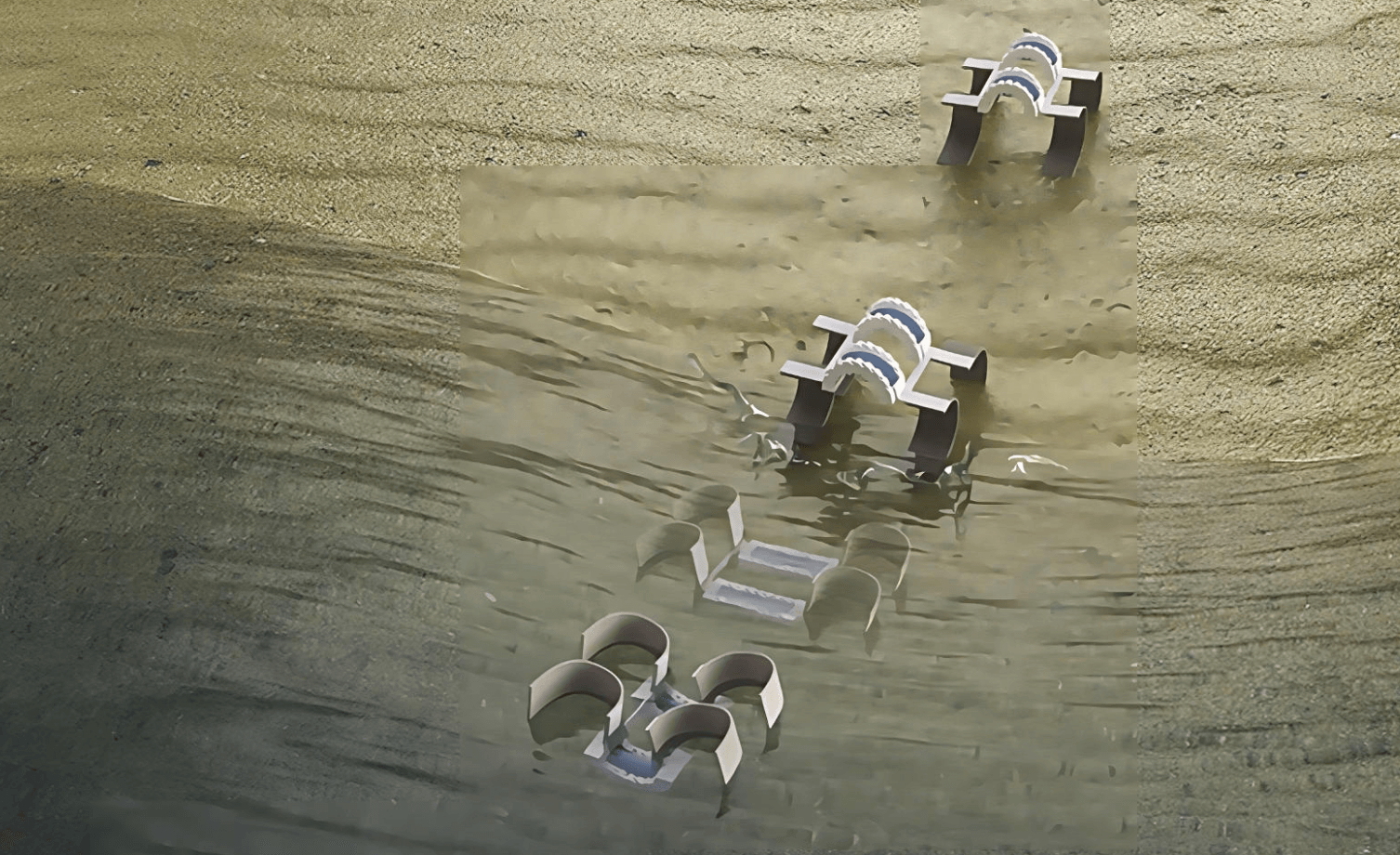 Robot stworzony przez naukowców z Carnegie Mellon University może chodzić i pływać /Fot. Carnegie Mellon University
